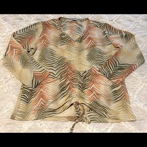 Vintage 90’s Zig zap long sleeve Top